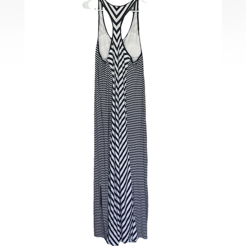 SOMA Women's Striped Blue White Sleeveless Maxi Dress Casual size XL - Picture 2 of 16